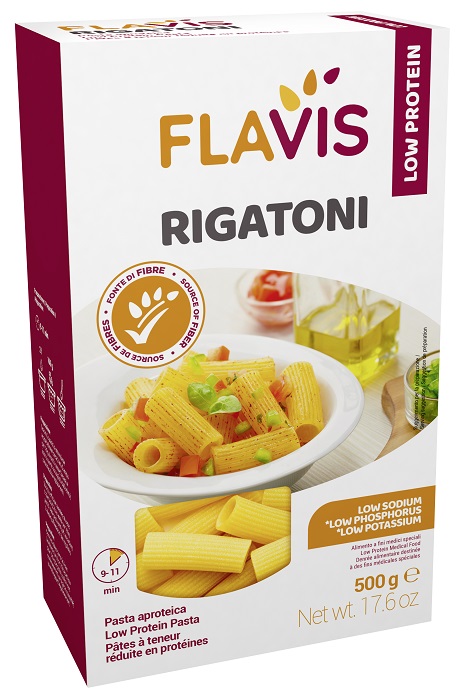 FLAVIS RIGATONI APROTEICI 500 G - Farmacia Puddu Baire S.r.l.