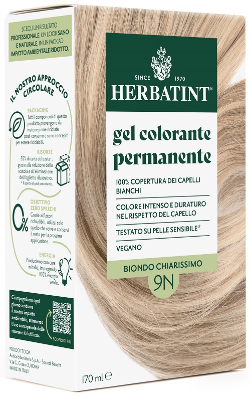 HERBATINT 9N BIONDO CHIARISSIMO 170 ML - Farmacia Puddu Baire S.r.l.