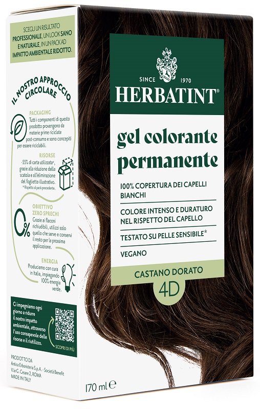 HERBATINT 4D CASTANO DORATO 170 ML - Farmacia Puddu Baire S.r.l.