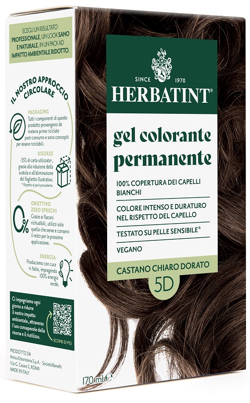 HERBATINT 5D CASTANO CHIARO DORATO 170 ML - Farmacia Puddu Baire S.r.l.