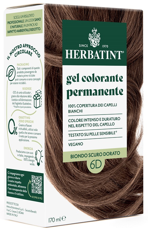 HERBATINT 6D BIONDO SCURO DORATO 170 ML - Farmacia Puddu Baire S.r.l.