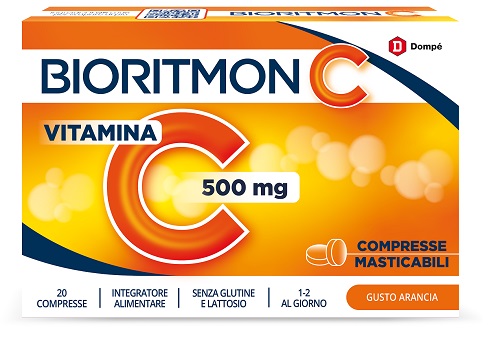 BIORITMON C 500MG VITAMINA C 20 COMPRESSE MASTICABILI - Farmacia Puddu Baire S.r.l.