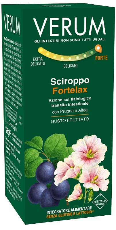 VERUM FORTELAX SCIROPPO FRUTTATO 126 G NEW - Farmacia Puddu Baire S.r.l.