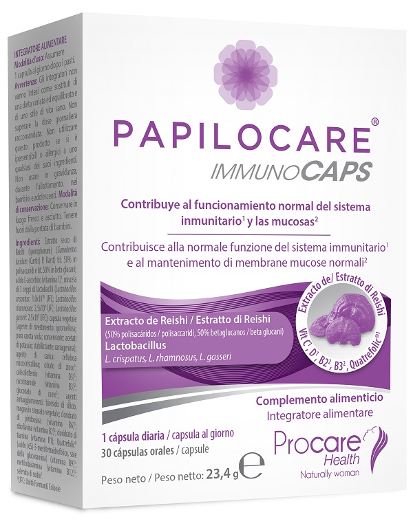 PAPILOCARE IMMUNOCAPS 30 CAPSULE - Farmacia Puddu Baire S.r.l.