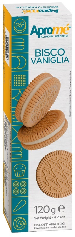 APROME' BISCO VANIGLIA 120 G - Farmacia Puddu Baire S.r.l.