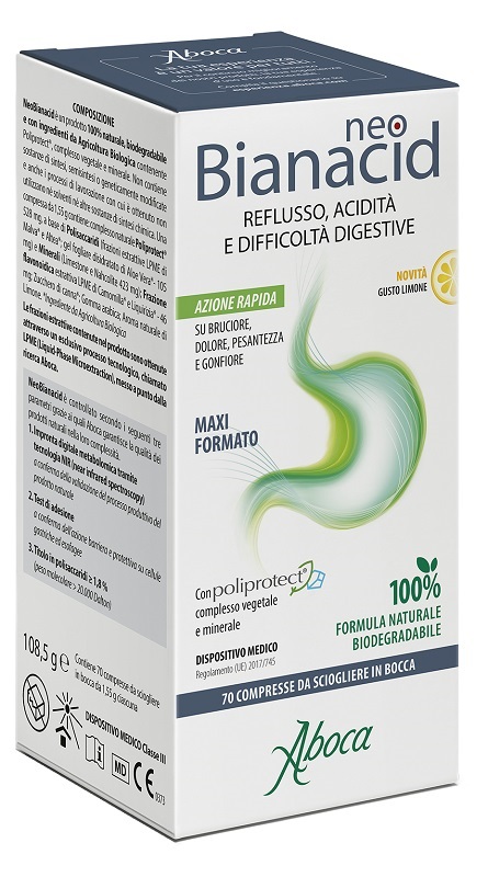 NEOBIANACID 70 COMPRESSE LIMONE - Farmacia Puddu Baire S.r.l.